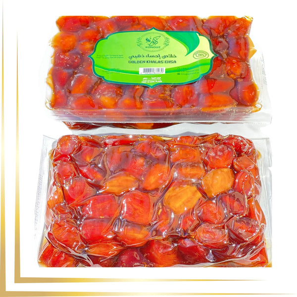 Khalas Ehsaa dates 1 KG vacuum packed - pack of 8