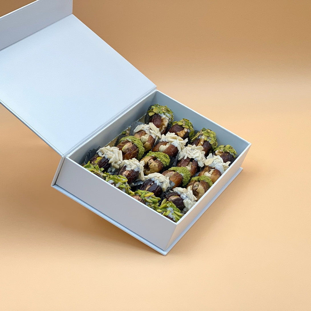 Chocolate nut dates box medium size