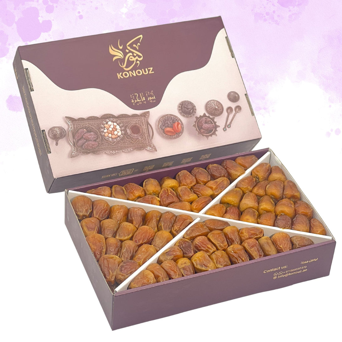 Large 3 KG Sukkari Royal dates box – luxury Saudi dates perfect for sharing