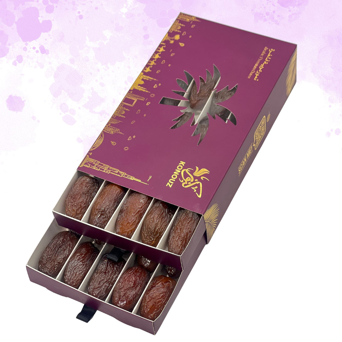 Saudi Medjool dates in 1 KG elegant gift box – premium Saudi dates