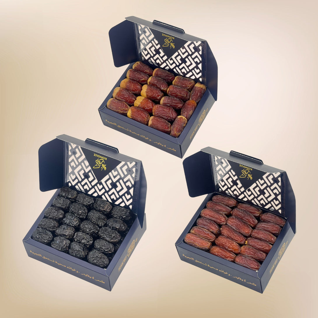 Classic Saudi Collection with Ajwa, Mabroum, Sagai Royal dates